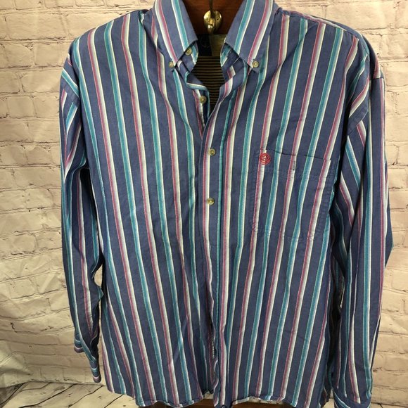 Wrangler Other - 🛍️🛍️SOLD Men's Wrangler George strait dress shirt sz large Button down Shirt